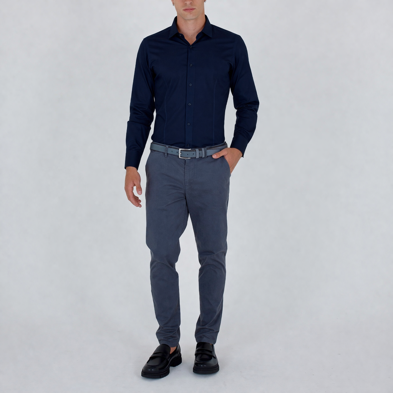 Camicia Artigianale Slim Fit in Puro Cotone – Sartoria Bitt