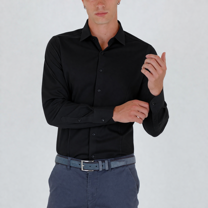 Camicia Artigianale Slim Fit in Puro Cotone – Sartoria Bitt