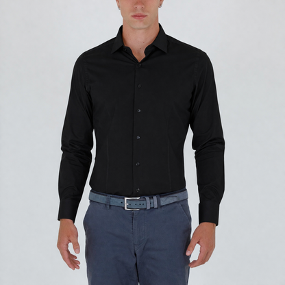 Camicia Artigianale Slim Fit in Puro Cotone – Sartoria Bitt