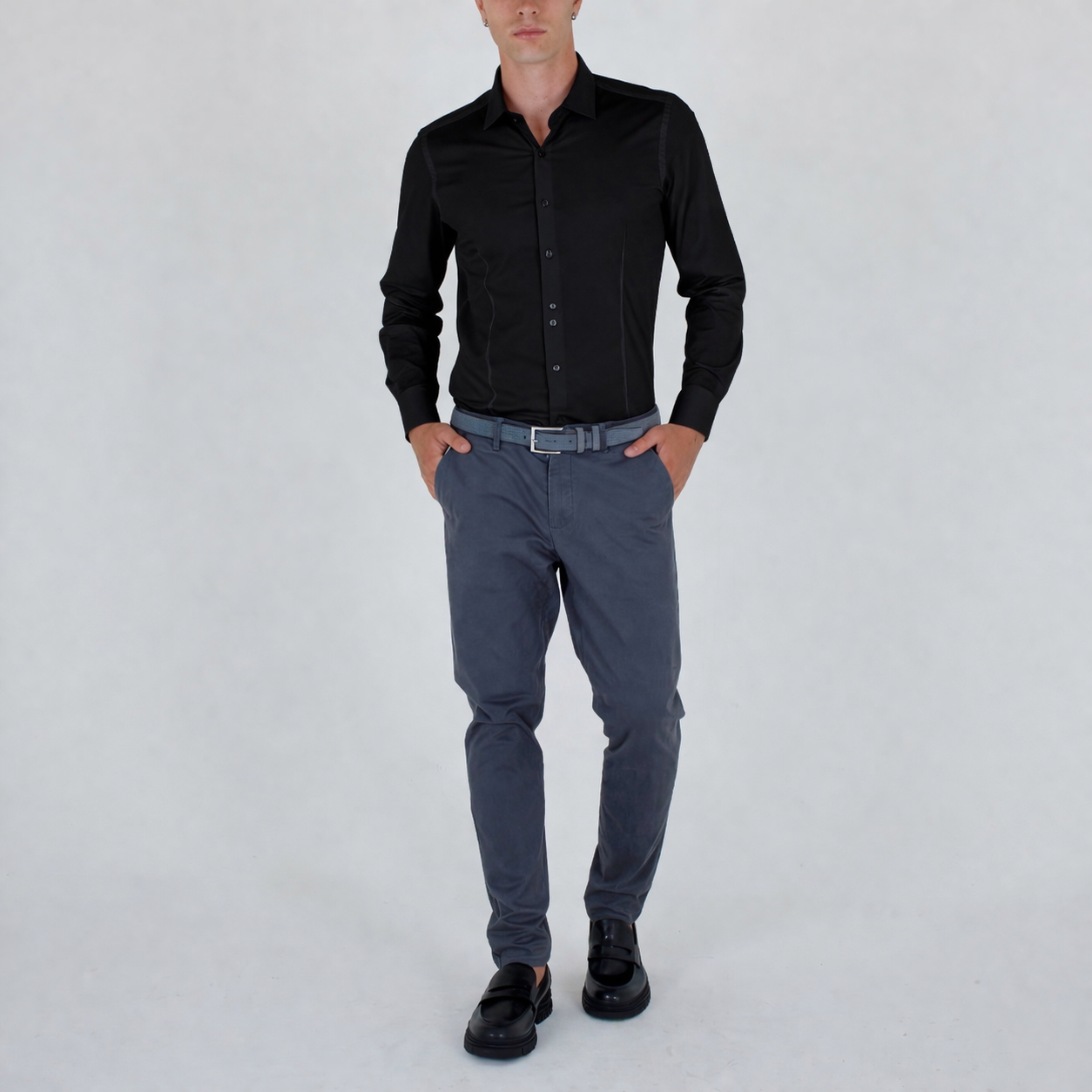 Camicia Artigianale Slim Fit in Puro Cotone – Sartoria Bitt