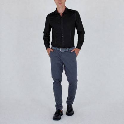 Camicia Artigianale Slim Fit in Puro Cotone – Sartoria Bitt