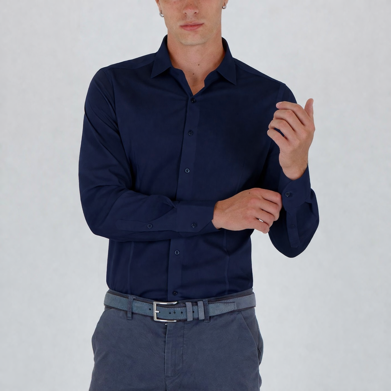 Camicia Artigianale Slim Fit in Puro Cotone – Sartoria Bitt