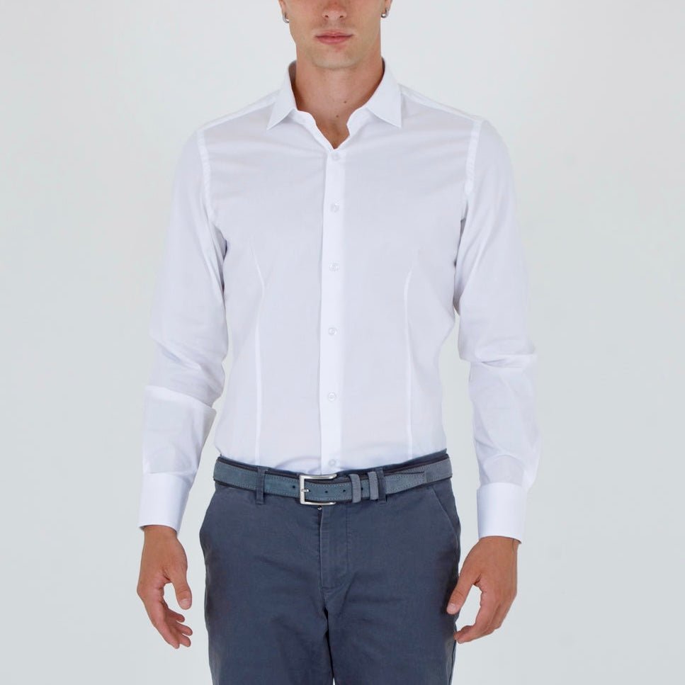 Camicia Artigianale Slim Fit in Puro Cotone – Sartoria Bitt