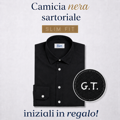 Camicia Artigianale Slim Fit in Puro Cotone – Sartoria Bitt
