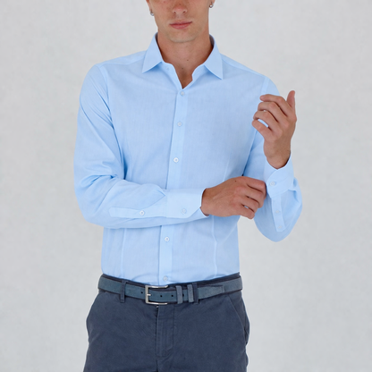Camicia Artigianale Slim Fit in Puro Cotone – Sartoria Bitt